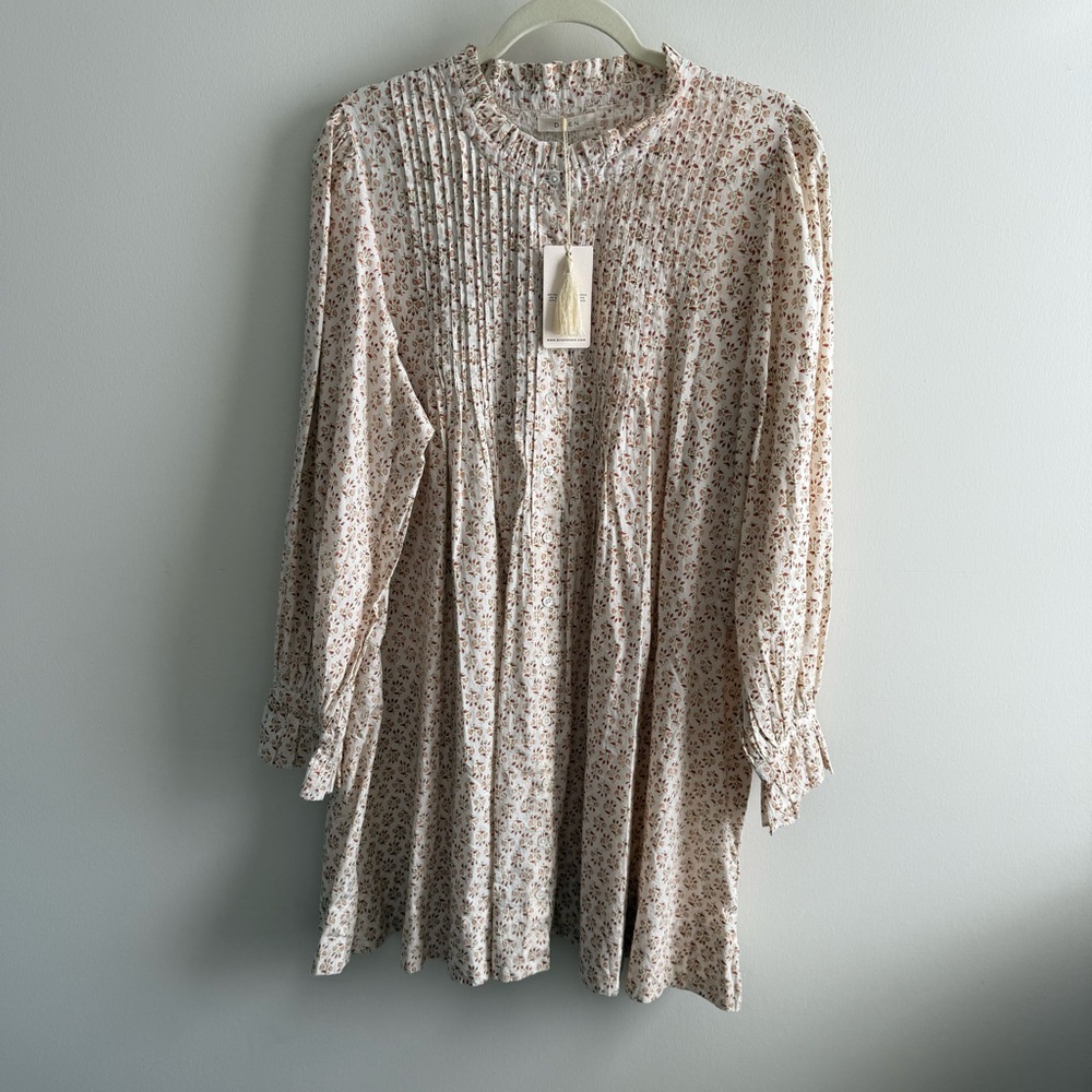 Doen DULCIE Cream Floral Mini Dress NWT - Picture 5 of 12